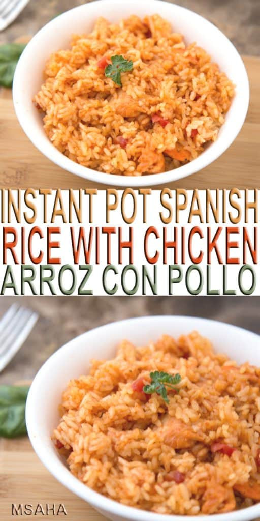 Instant Pot Spanish Rice
 Instant Pot Spanish Rice with Chicken Arroz Junto con