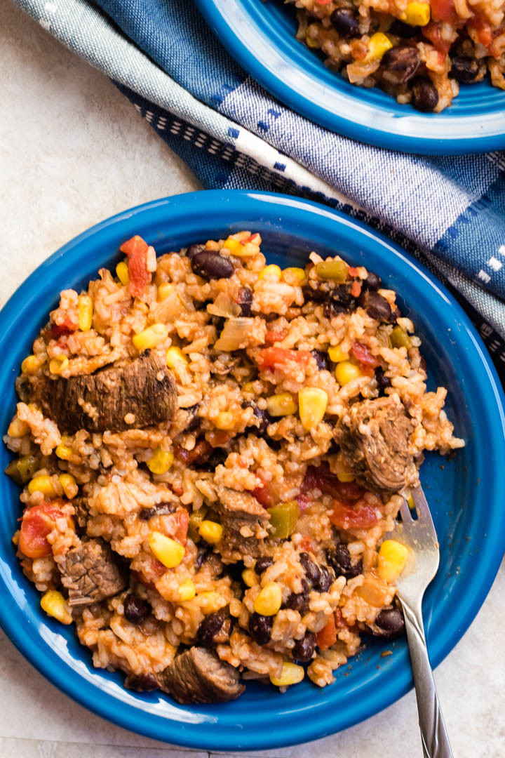 Instant Pot Spanish Rice
 Instant Pot Spanish Rice with Beef Sirloin or Flank Steak