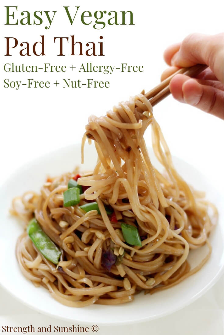 Is Pad Thai Gluten Free
 Easy Vegan Pad Thai Gluten Free Allergy Free Nut Free