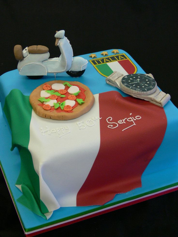 Italian Birthday Cake
 41 best images about italian theme cakes on Pinterest