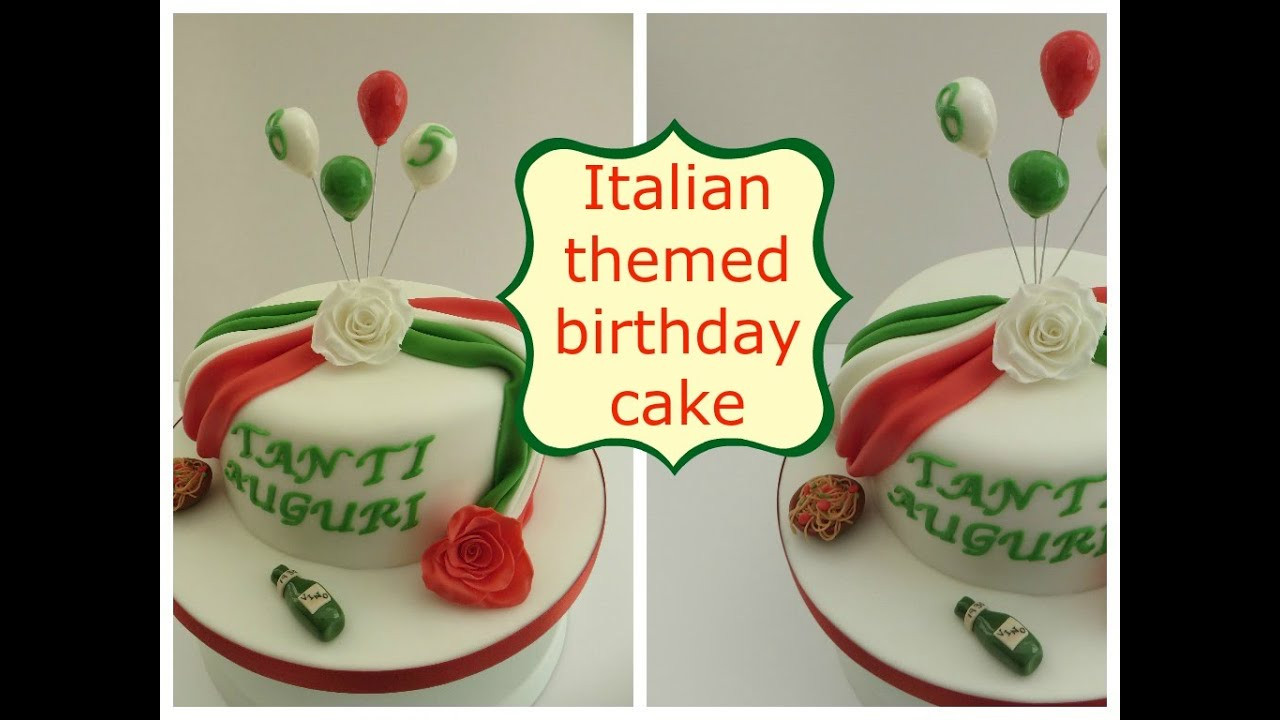 Italian Birthday Cake
 Italian themed birthday cake