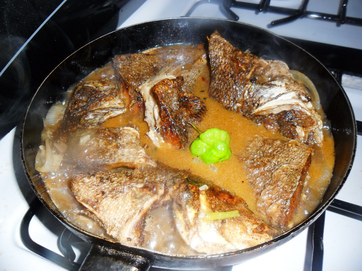 Jamaican Brown Stew Fish
 Jamaican Recipes Brown Stew Fish