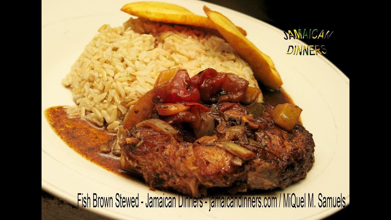 Jamaican Brown Stew Fish
 BROWN STEWED FISH recipe