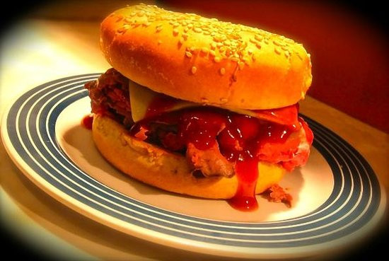 James River Bbq Sauce
 Classic Roast Beef with Cheese and James River BBQ Sauce