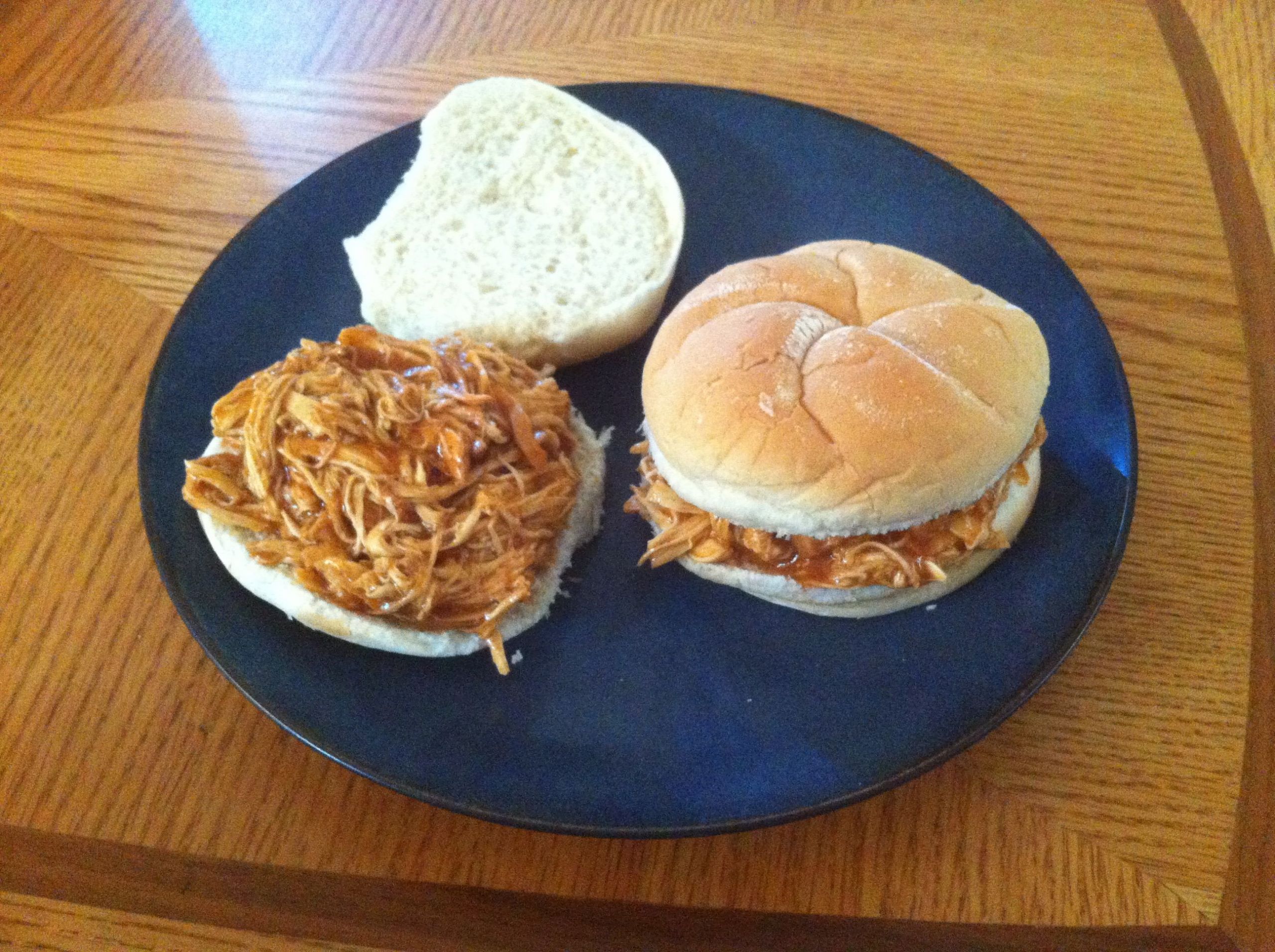James River Bbq Sauce
 Spicy BBQ Pulled Chicken Sandwiches Super easy to make