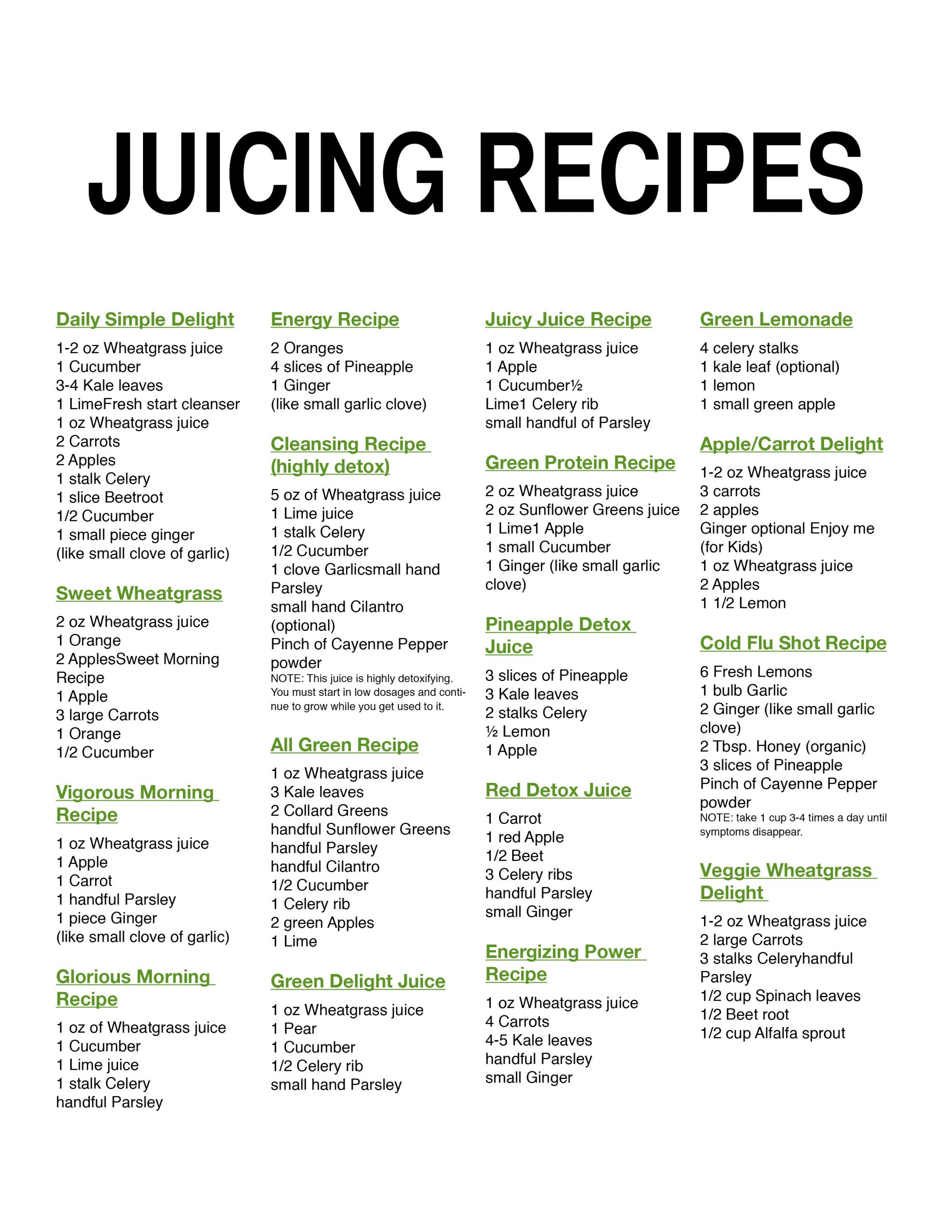 Juicing Weight Loss Recipes
 Amazing Juice Recipes – Hunt Squared Expert Coaching and