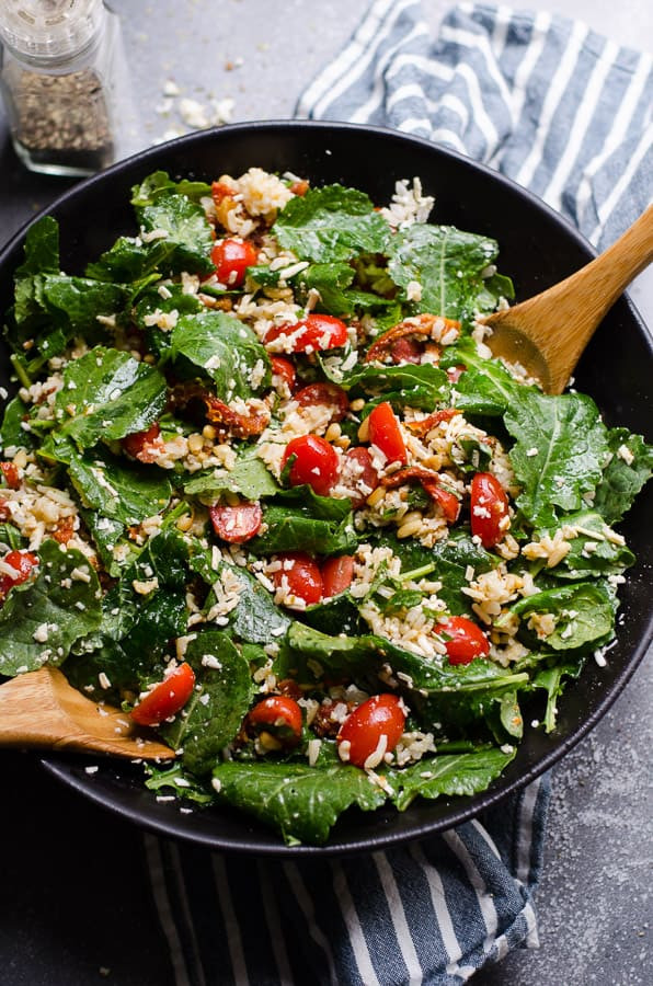 Kale Recipes Salad
 Baby Kale Salad Recipe iFOODreal Healthy Family Recipes