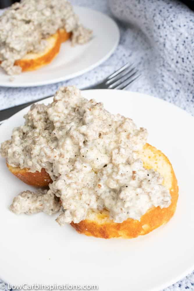 Keto Biscuits And Gravy
 Keto Sausage Biscuits and Gravy Recipe iSaveA2Z