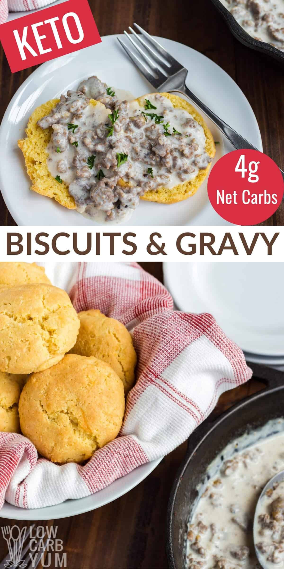 Keto Biscuits And Gravy
 Keto Biscuits and Gravy For Low Carb Breakfast