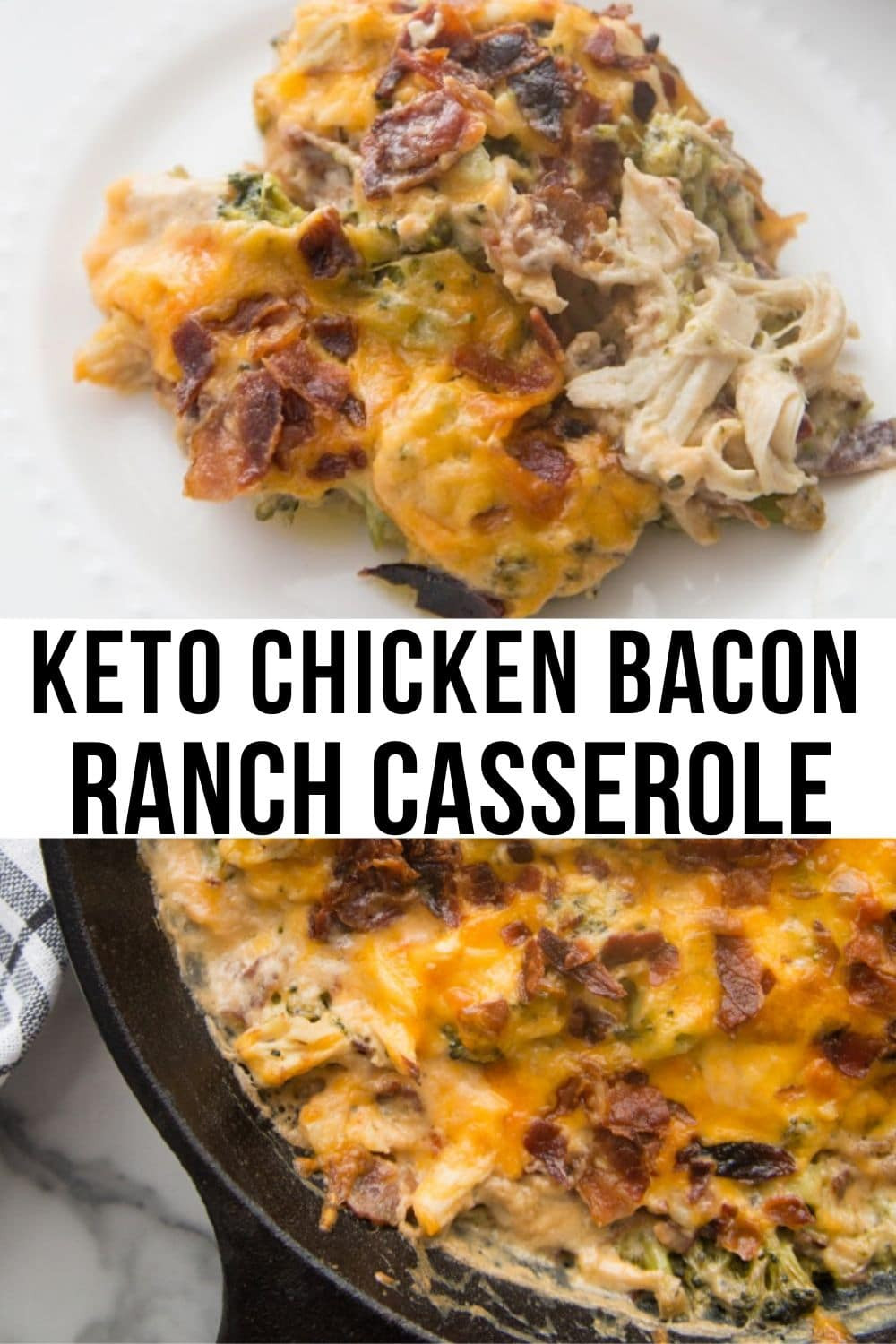 Keto Chicken Bacon Ranch Casserole
 Keto Chicken Bacon Ranch Casserole With Broccoli