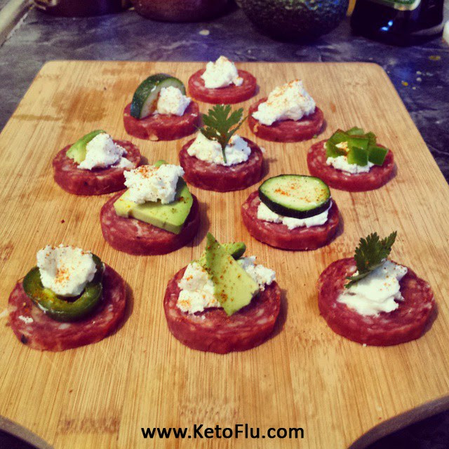 Keto Diet Appetizers
 Salami & Goat Cheese Appetizers Low Carb & Classy as Hell