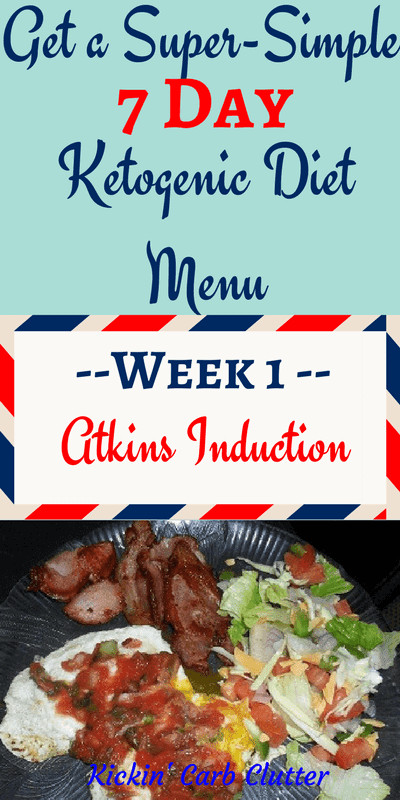 Keto Diet First Week
 7 Day Ketogenic Diet Menu for Atkins Induction