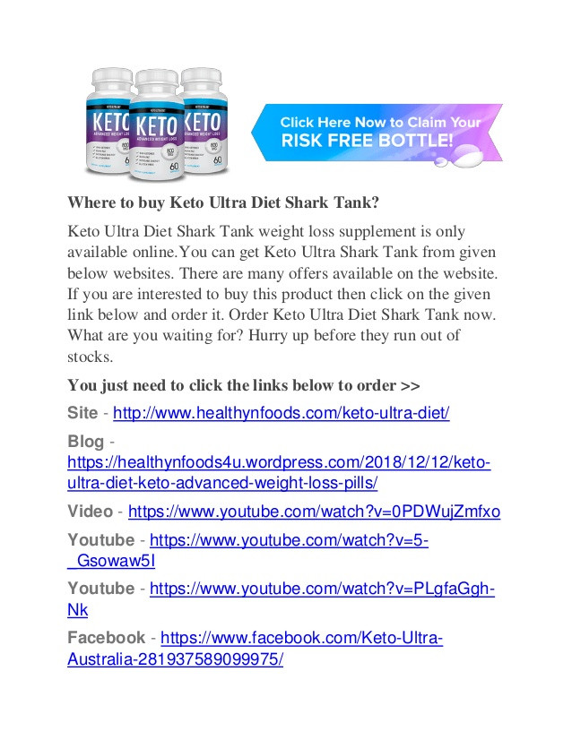 Keto Ultra Diet Shark Tank
 Keto Ultra Diet Shark Tank