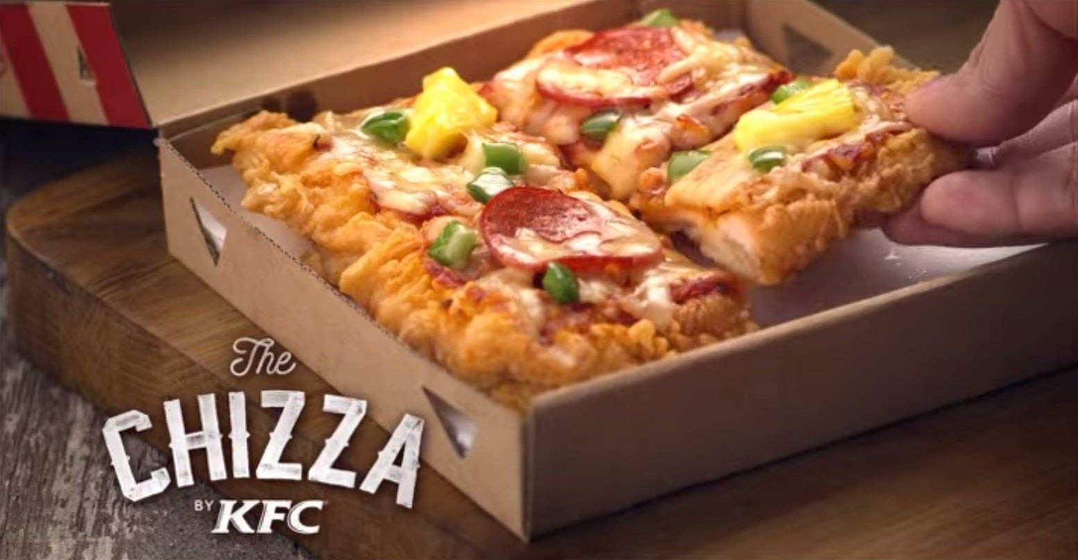 Kfc Chicken Pizza
 KFC s fried chicken pizza is the latest tragedy to hit