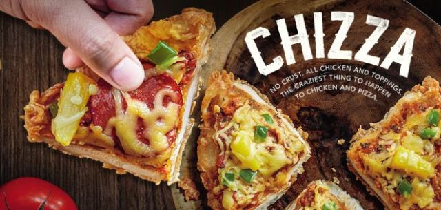 Kfc Chicken Pizza
 KFC Philippines fering New "Chizza" Chicken Pizza