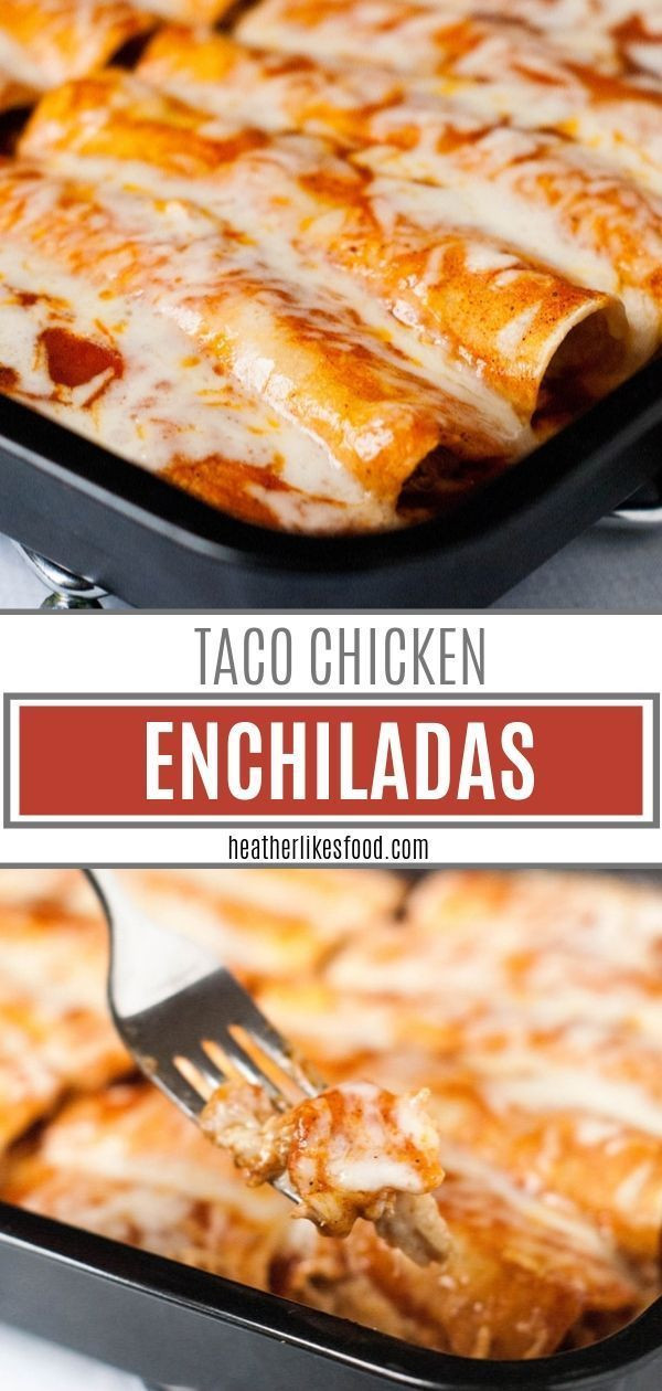 Kid Friendly Chicken Enchiladas
 An easy chicken enchilada recipe with tender shredded