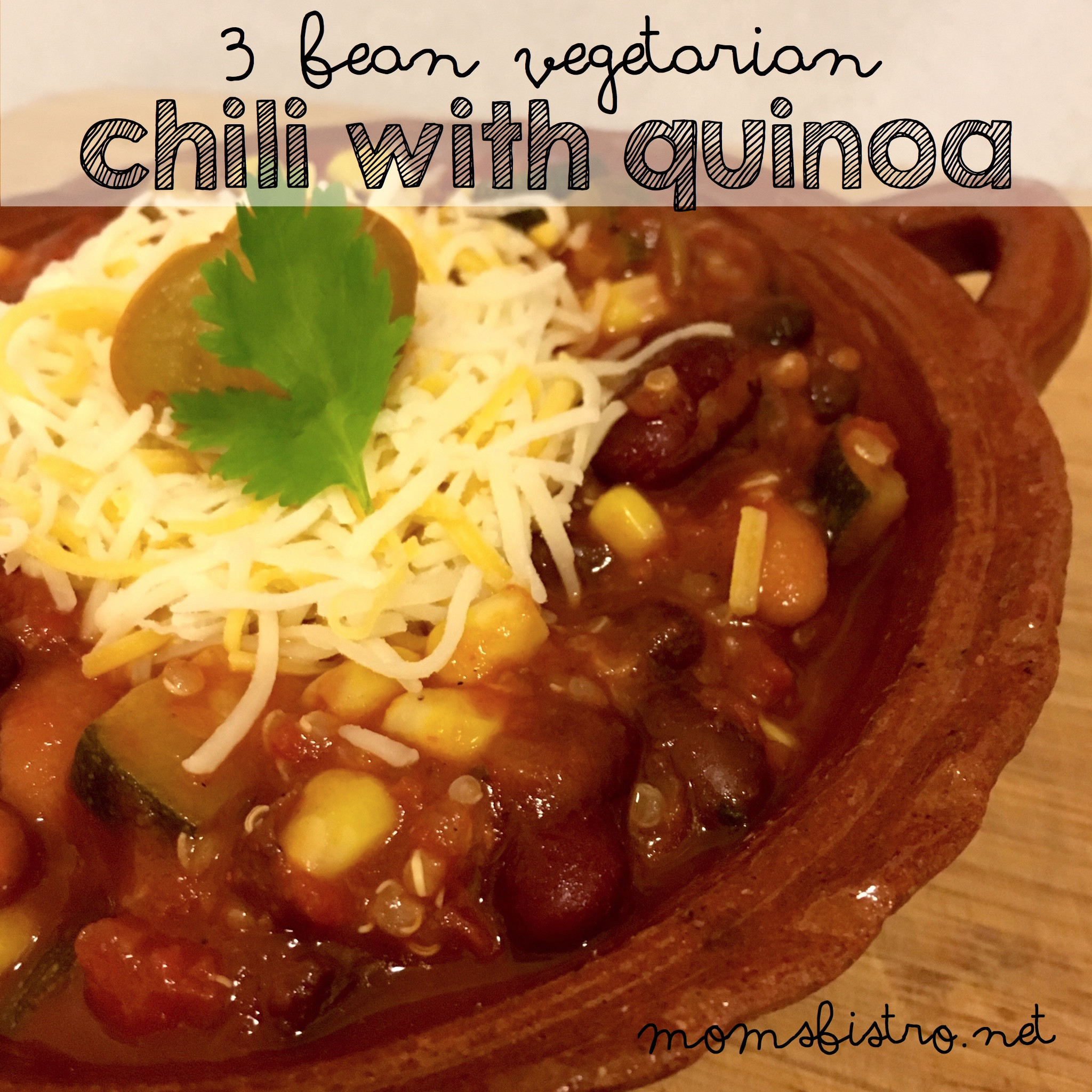 Kid Friendly Quinoa Recipes
 Meatless Monday 3 Bean Ve arian Chili Vegan Quinoa