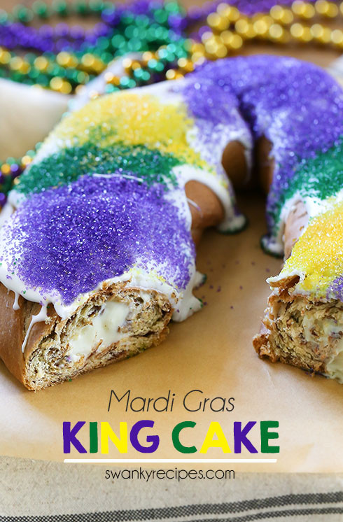 King Cake Recipe Cream Cheese
 Mardi Gras Cream Cheese King Cake Swanky Recipes