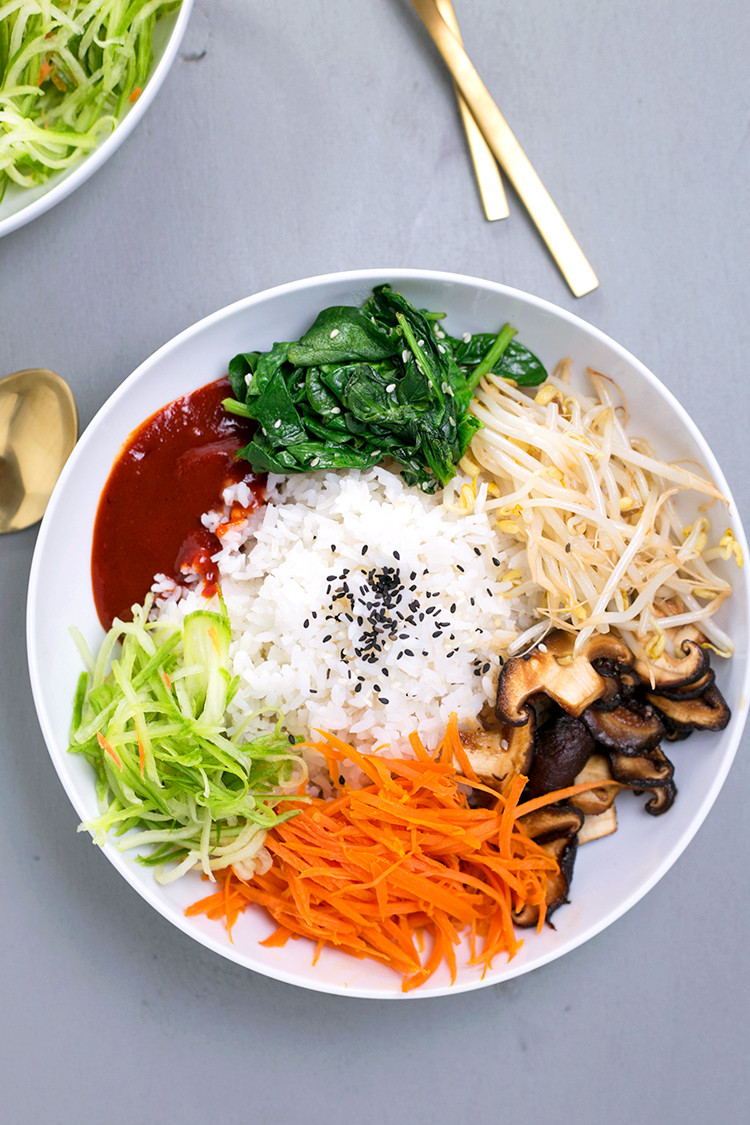 Korean Vegan Recipes
 Vegan Korean Bibimbap