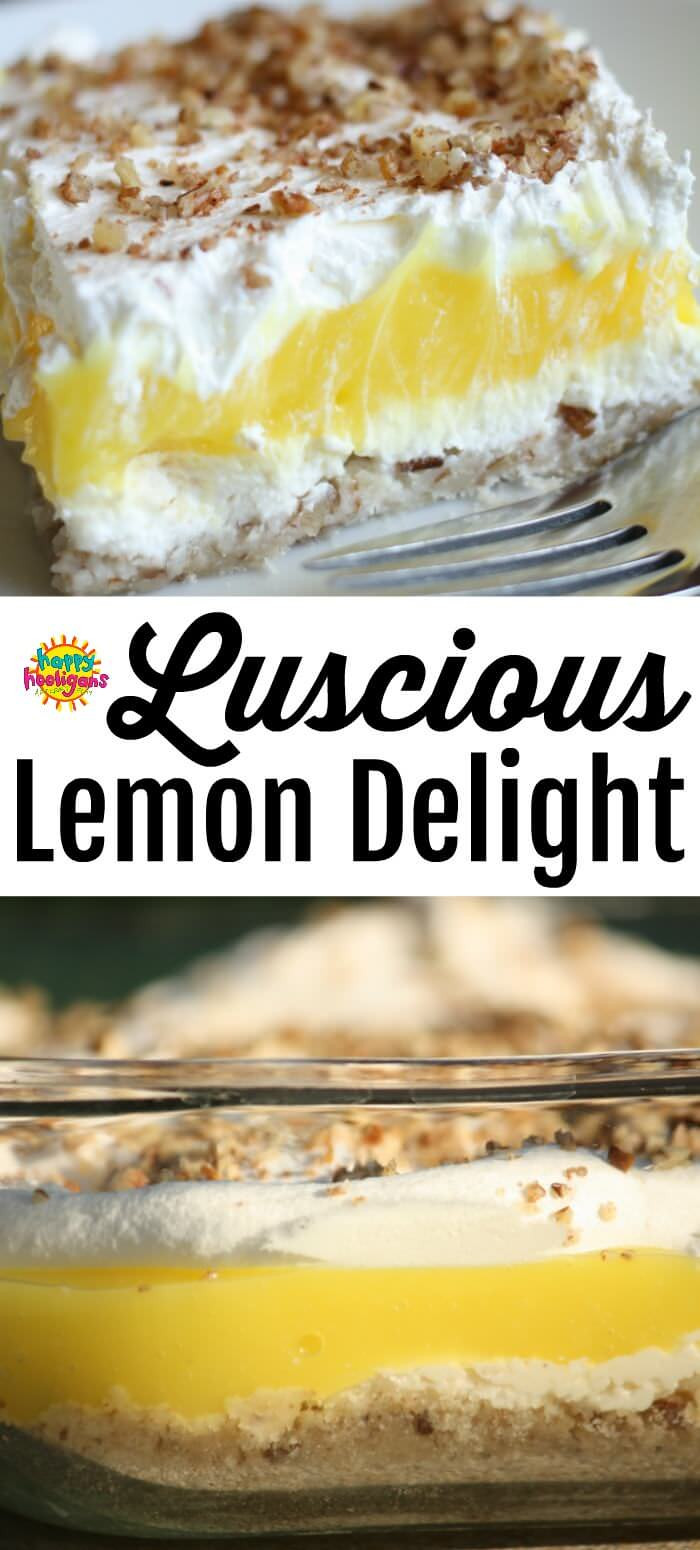 Layered Lemon Dessert
 Luscious Lemon Delight An Easy to Make Dessert