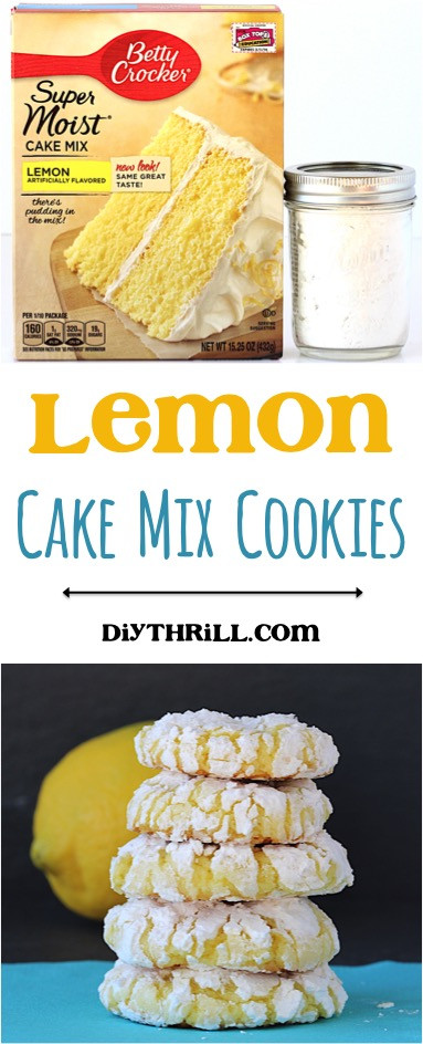 Lemon Cake Mix
 Lemon Cake Mix Cookies Recipe DIY Thrill