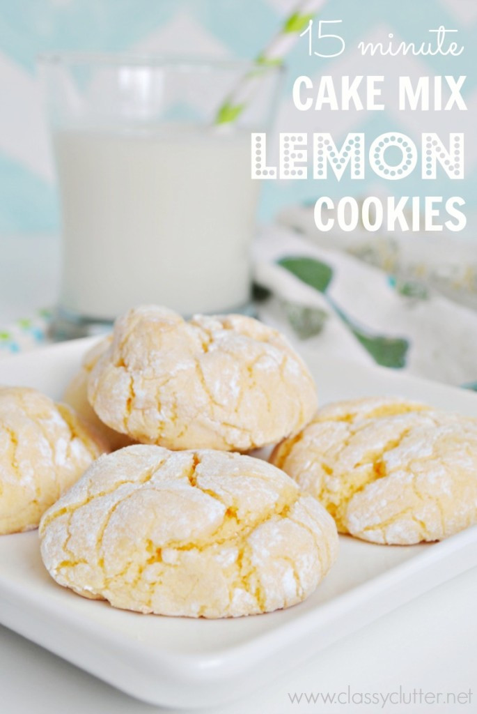 Lemon Cake Mix
 Cake Mix Lemon Cookies