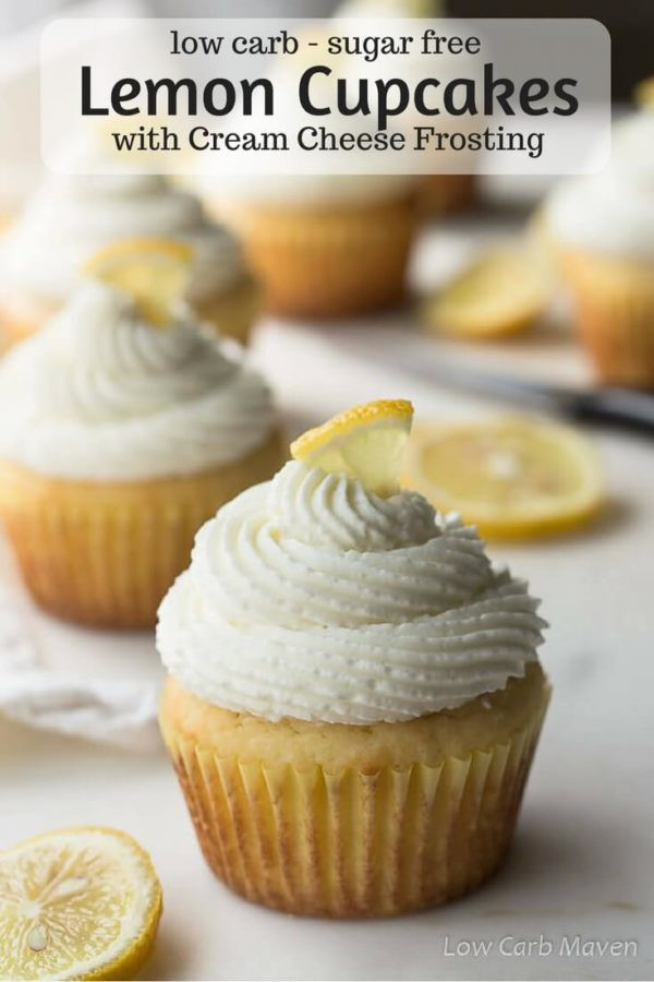Lemon Cupcakes Cream Cheese Frosting
 Sugar free Lemon Cupcakes With Cream Cheese Frosting