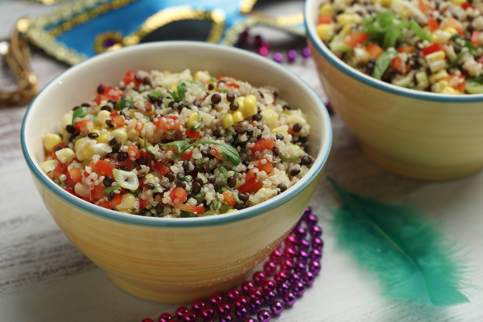 Lentil Quinoa Salad
 Lentil & Quinoa Salad with BBQ Corn – Lentils