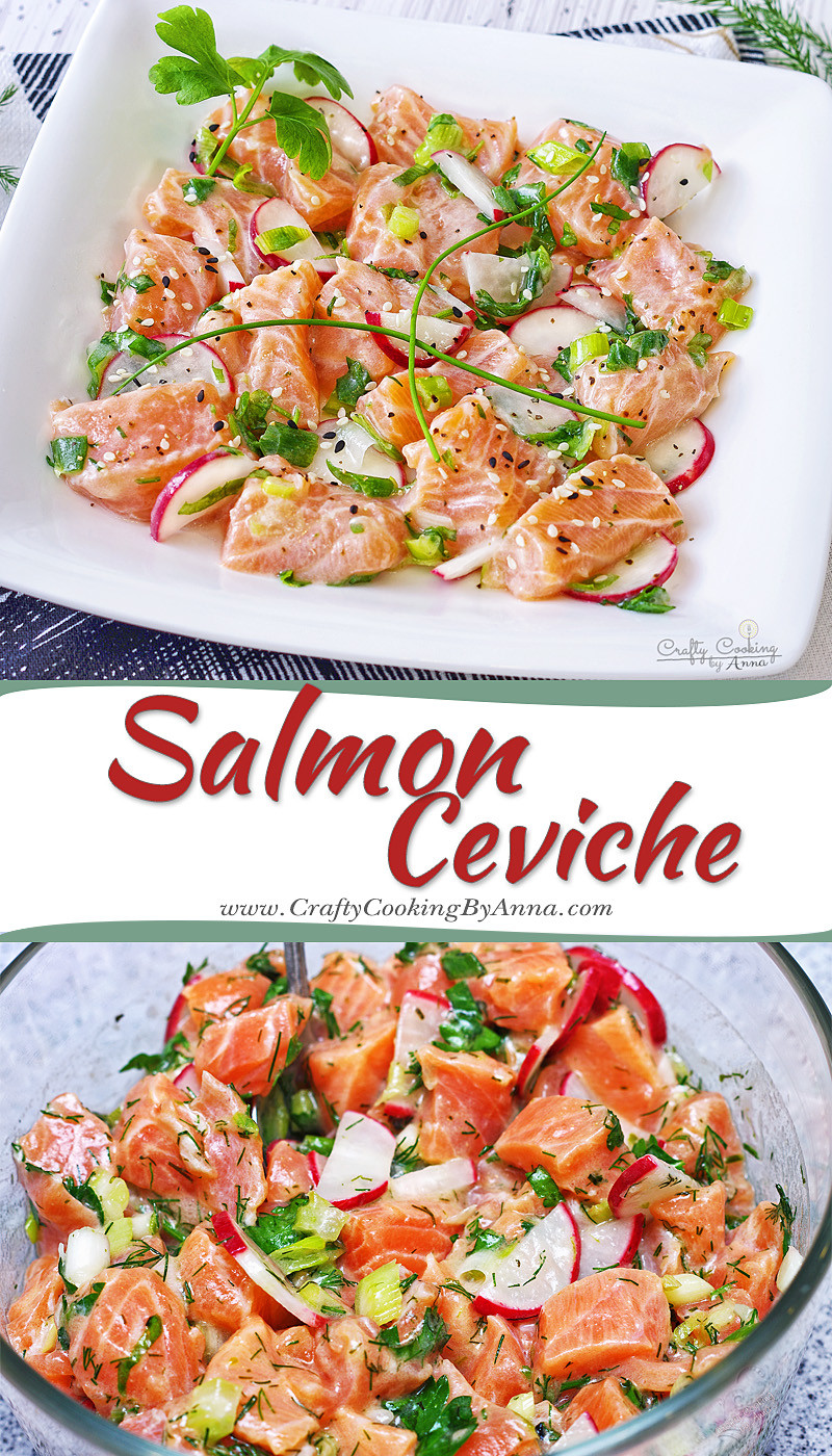 Low Calorie Appetizer Recipes
 Salmon Ceviche super fresh delicious and low calorie