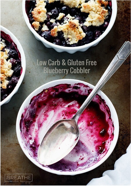 Low Calorie Blueberry Desserts
 Low Carb Blueberry Cobbler Gluten Free Paleo