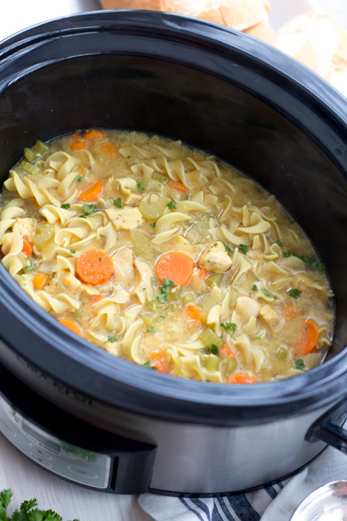 Low Calorie Chicken Soup Recipes
 Crockpot Low Fat All Natural Chicken Noodle Soup Panera
