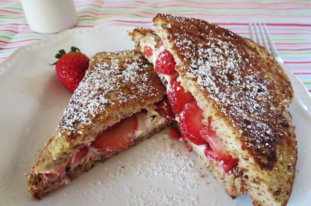 Low Calorie French Toast
 Stuffed Strawberry and Cheese French Toast Recipe