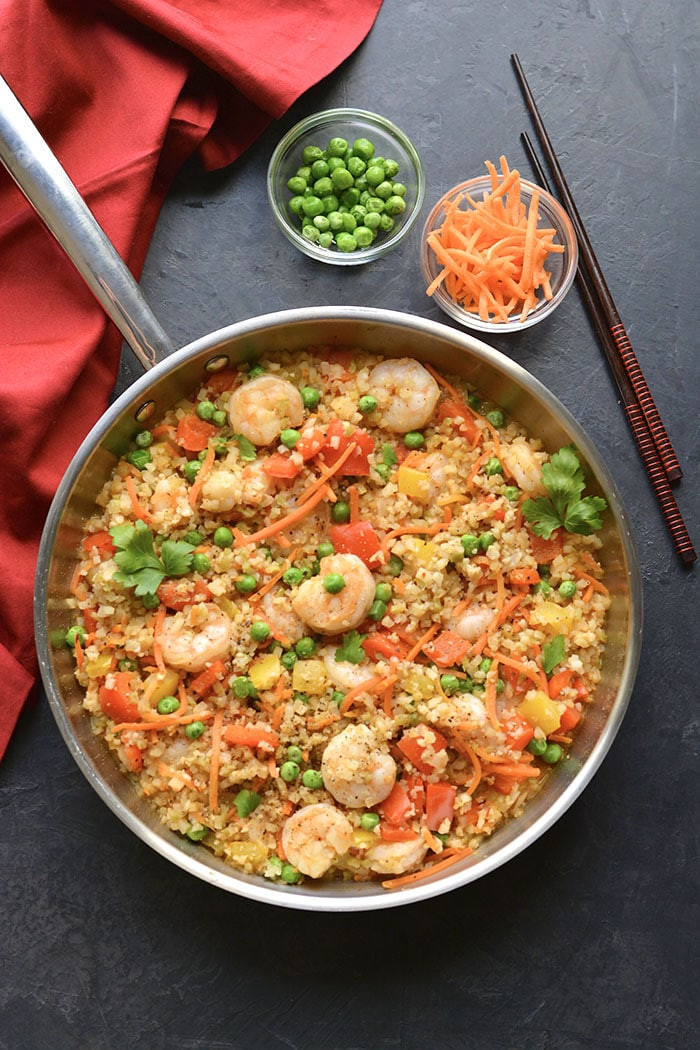 Low Calorie Fried Rice
 Healthy Shrimp Fried Rice Low Carb GF Low Cal Skinny