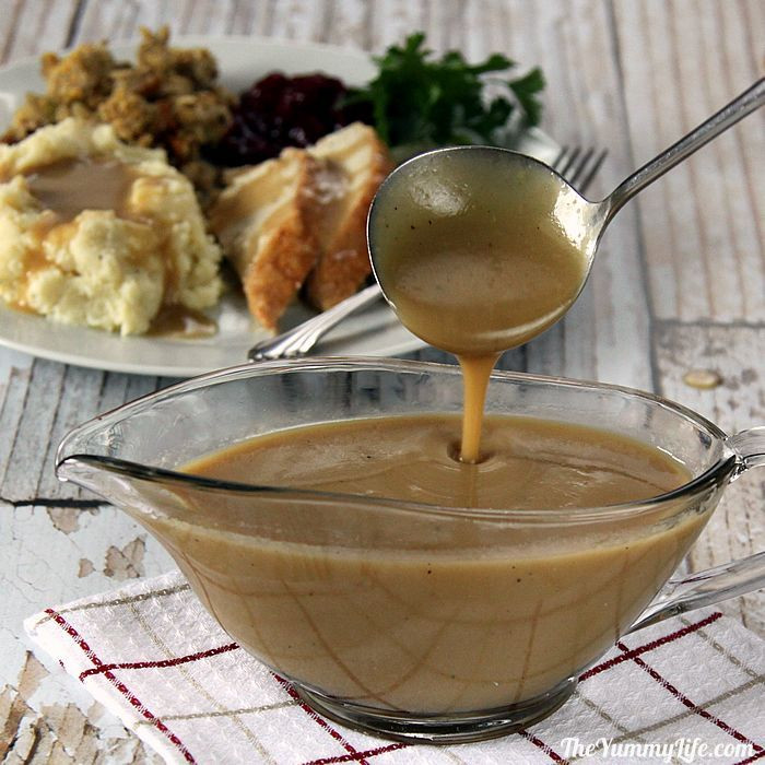 Low Calorie Gravy
 Turkey Gravy from Pan Drippings Low Calorie