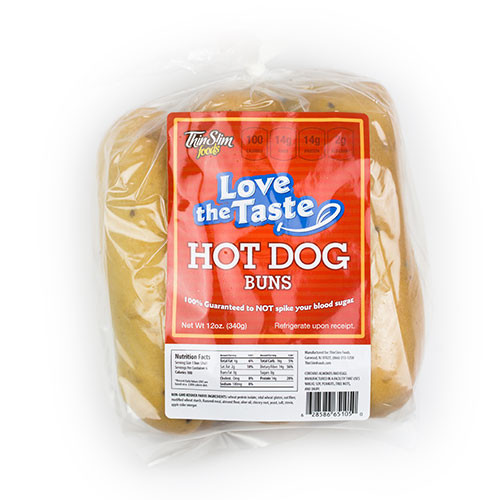 Low Calorie Hot Dogs
 ThinSlim Foods Love The Taste Low Carb Hot Dog Buns
