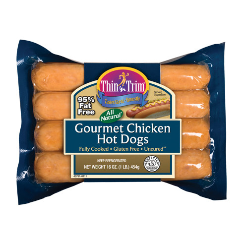 Low Calorie Hot Dogs
 All Natural Gourmet Chicken Hot Dogs Healthy Low Sodium