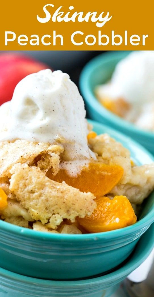 Low Calorie Peach Recipes
 Skinny Peach Cobbler Recipe