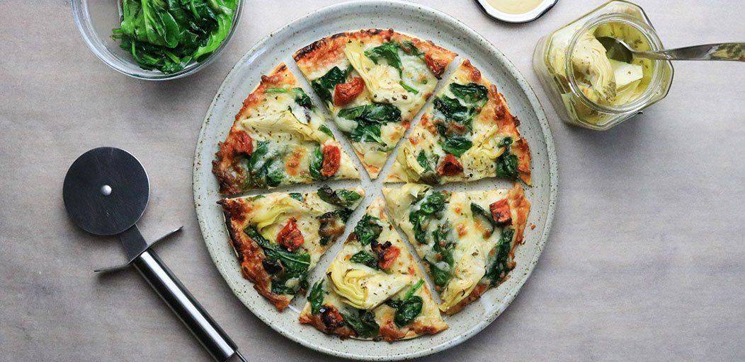 Low Calorie Pizza Dough Recipe
 High Fibre Artichoke & Spinach Pizza