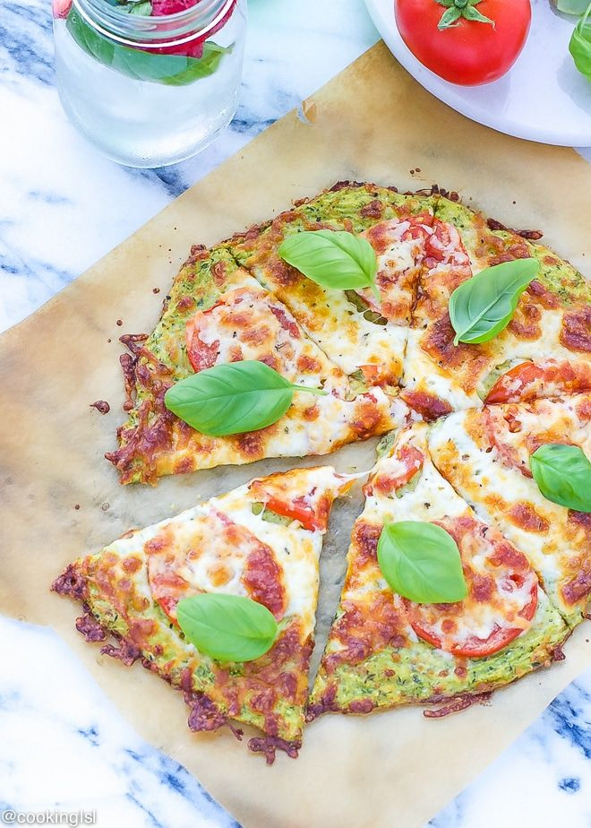 Low Calorie Pizza Dough Recipe
 Zucchini Pizza Crust Recipe low calorie pizza made with