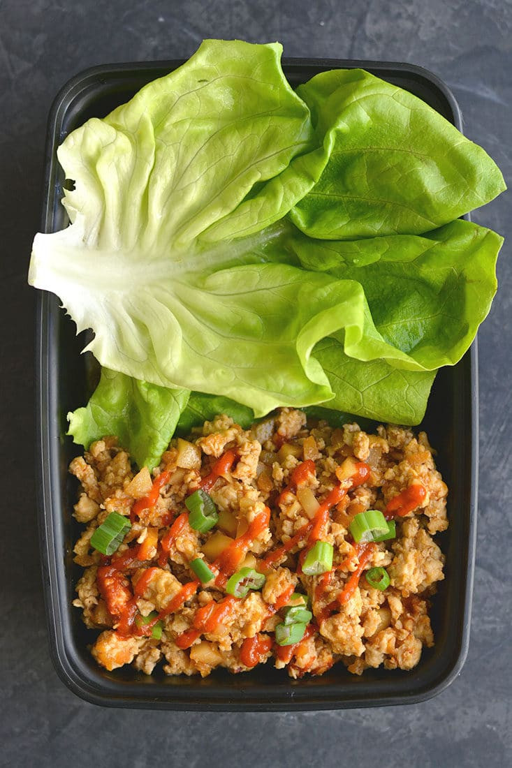 Low Calorie Wraps Recipes
 Meal Prep Healthy Chicken Lettuce Wraps Paleo GF