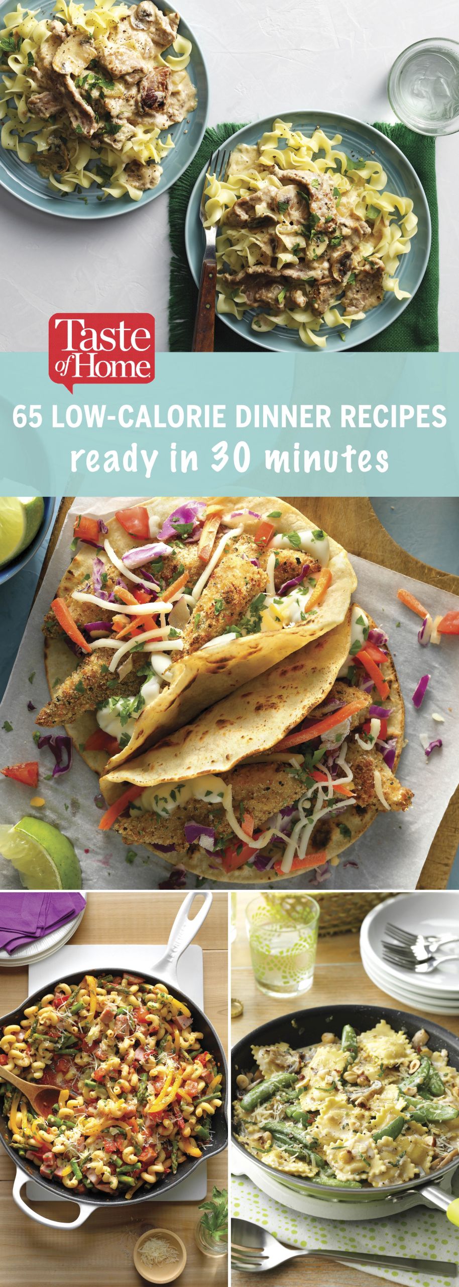 Low Calories Dinners
 65 Low Calorie Dinner Recipes Ready in 30 Minutes
