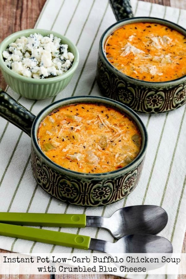 Low Carb Buffalo Chicken Soup
 Instant Pot Low Carb Buffalo Chicken Soup with Crumbled