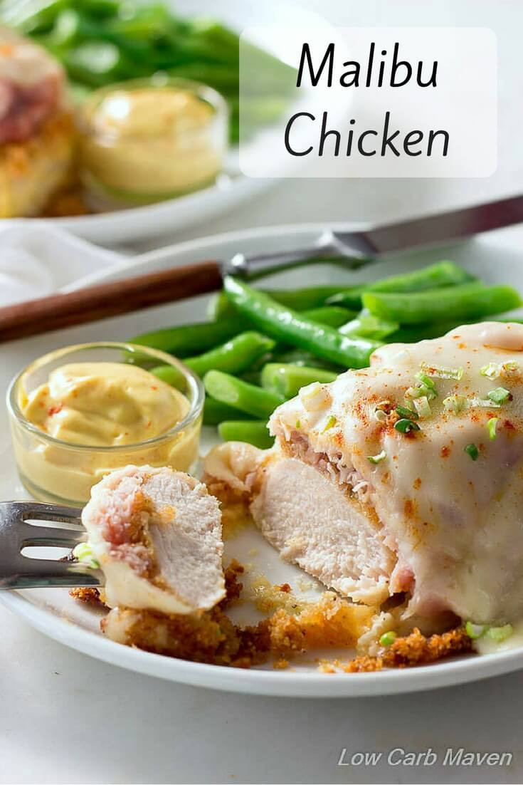 Low Carb Chicken Dinner Recipes
 Easy Malibu Chicken Recipe