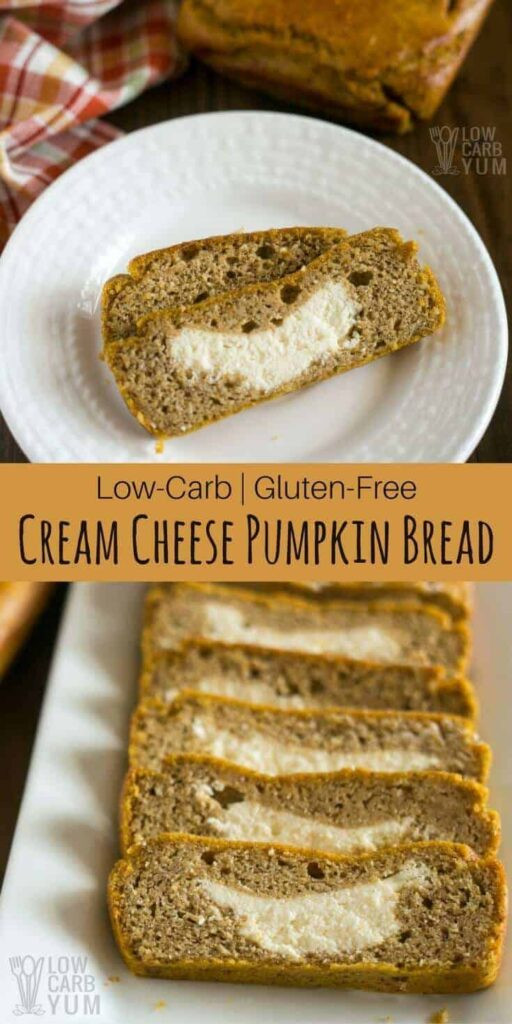 Low Carb Cream Cheese Recipes
 Keto Pumpkin Bread with Cream Cheese Filling
