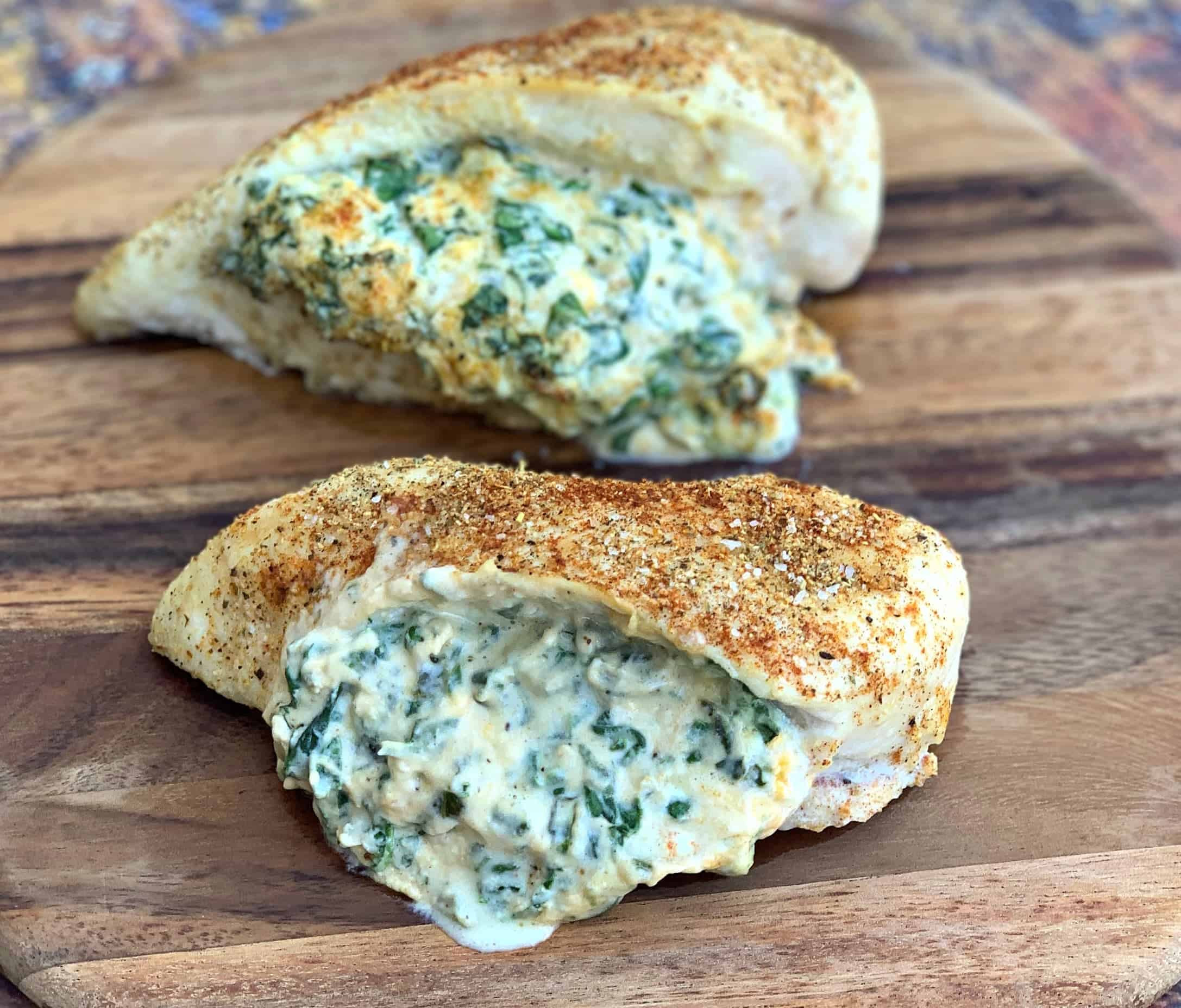 Low Carb Cream Cheese Recipes
 Easy Low Carb Keto Spinach Cream Cheese Stuffed Chicken