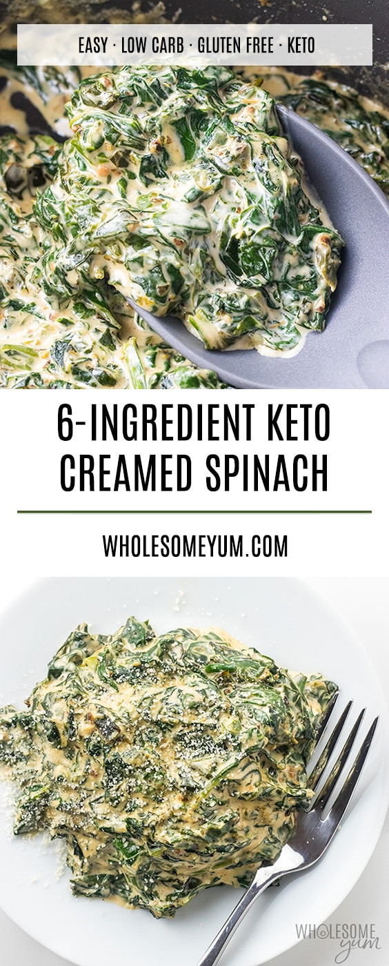 Low Carb Cream Cheese Recipes
 Easy Low Carb Keto Creamed Spinach Recipe VIDEO