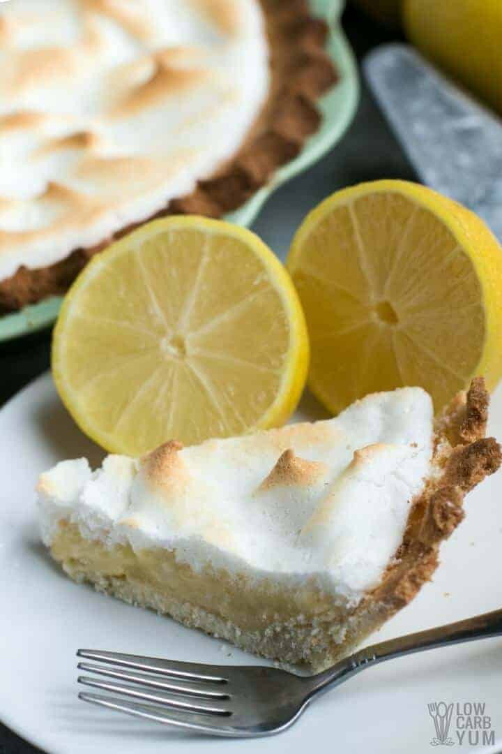 Low Carb Lemon Meringue Pie
 Keto Lemon Meringue Pie Dairy Free Nut Free