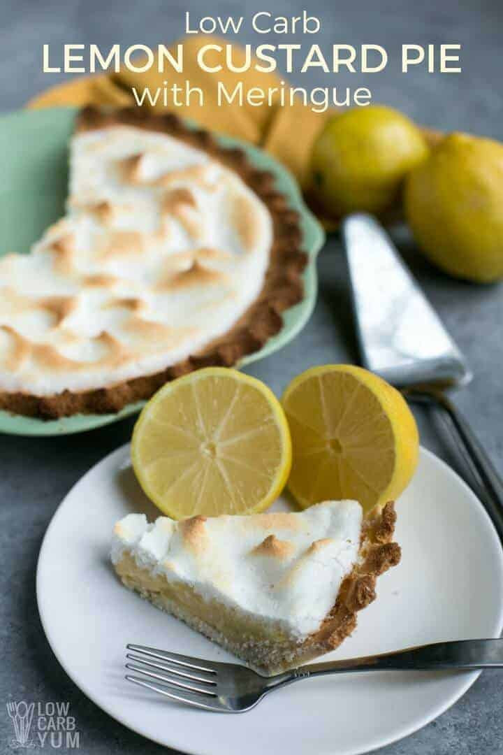 Low Carb Lemon Meringue Pie
 Keto Lemon Meringue Pie Dairy Free Nut Free