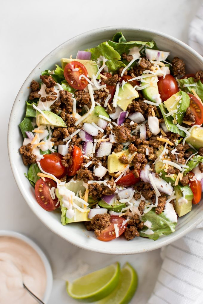 Low Carb Low Calorie Recipes
 Low Carb Taco Salad Recipe • Salt & Lavender