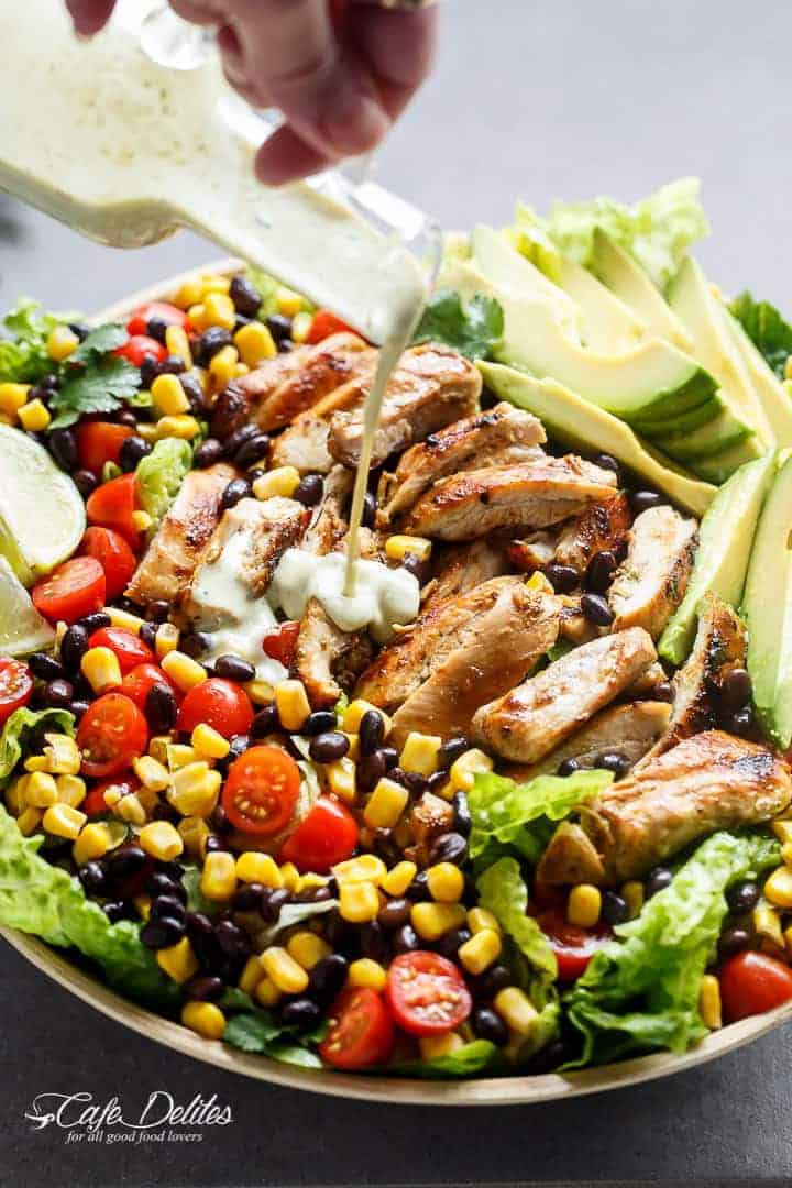 Low Fat Salad Dressing Recipes
 Southwestern Chicken Salad With A Low Fat Creamy Dressing